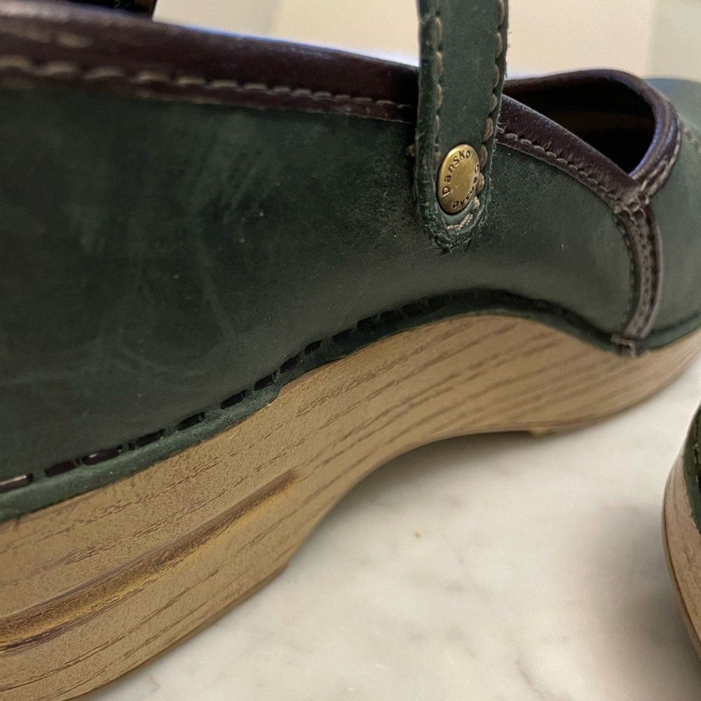 *Reserved for healingbeauty* Dark Green Mule, Size 38.